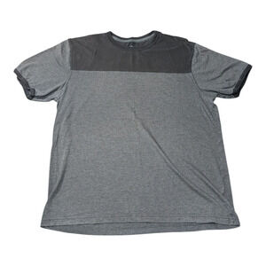 Faded Glory - Black And Grey Color Block 2 Tone Shirt-Size L 42-44